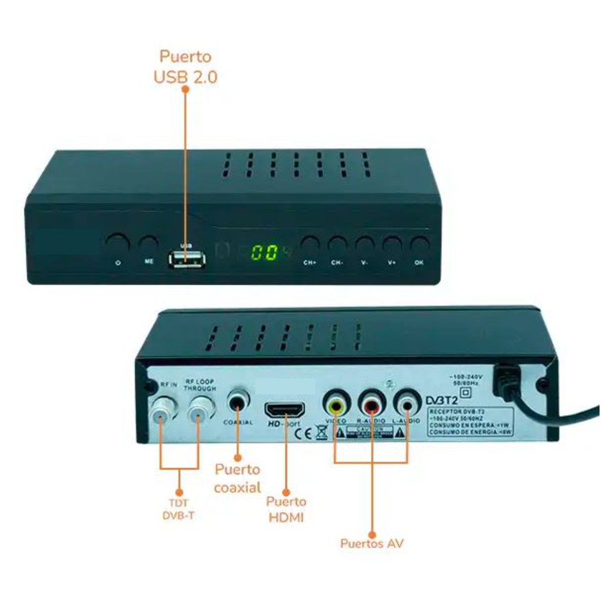 Miniatura 4 de Decodificador Para Tv Receptor TDT